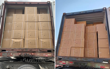 20'Bandages élastiques FCL exportés vers la Thaïlande