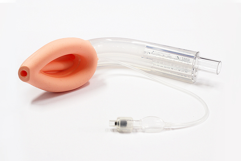 Masque laryngé à double lumière en silicone pour voies respiratoires (LMA)