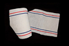 Bandage en coton uni avec lignes rouges ou bleues