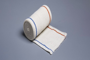 Bandage élastique uni en spandex avec lignes rouges et bleues