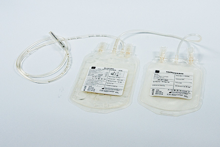 double poche de sang